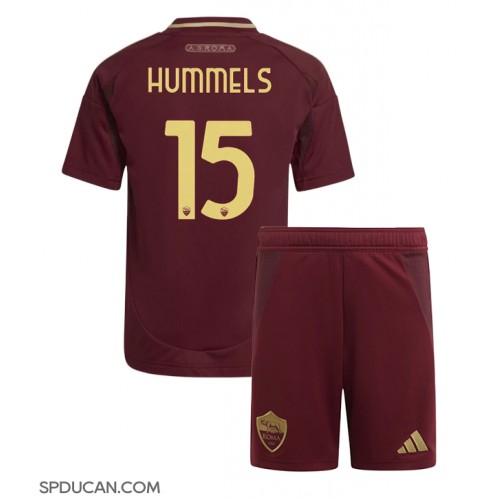 Dječji Nogometni Dres AS Roma Mats Hummels #15 Domaci 2024-25 Kratak Rukav (+ Kratke hlače)